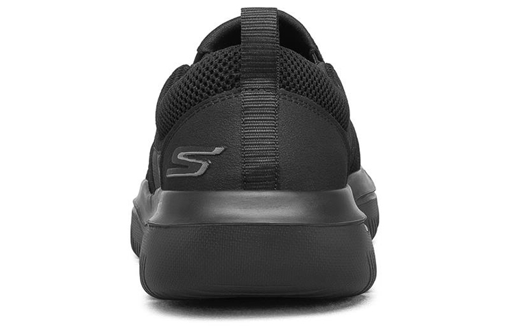Shop Skechers GO Walk Evolution Ultra 輕便透氣 一腳蹬休閒懶人鞋 全黑