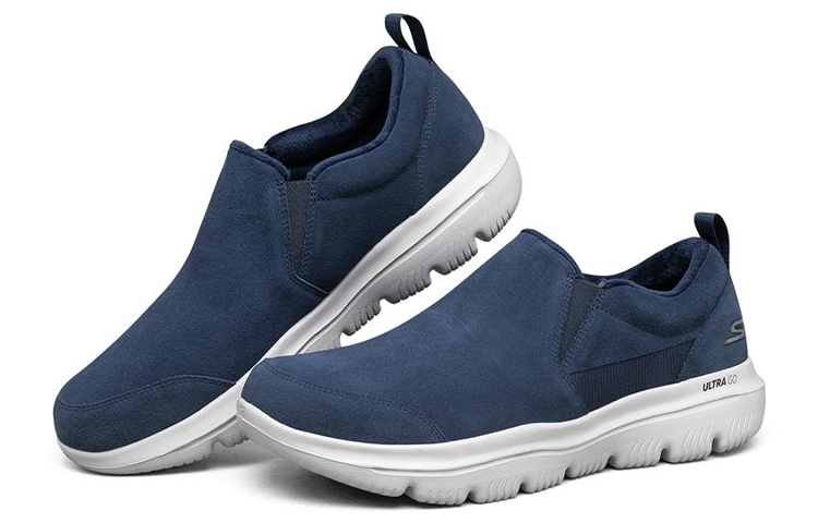 Lookbook Skechers Go Walk Evolution Ultra Mocassins Bleu 216061-NVY