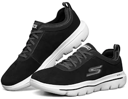 Lookbook Skechers 健走進化 Ultra 低筒跑步鞋 黑白色