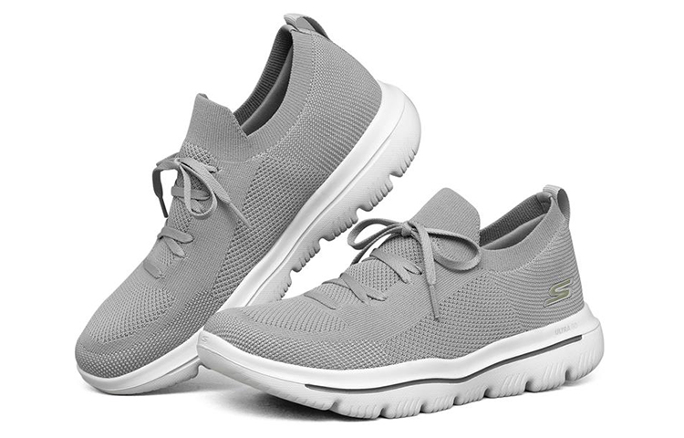 Lookbook Skechers Go Walk Evolution Ultra Basses ''Gris Clair'' 216182-GRY