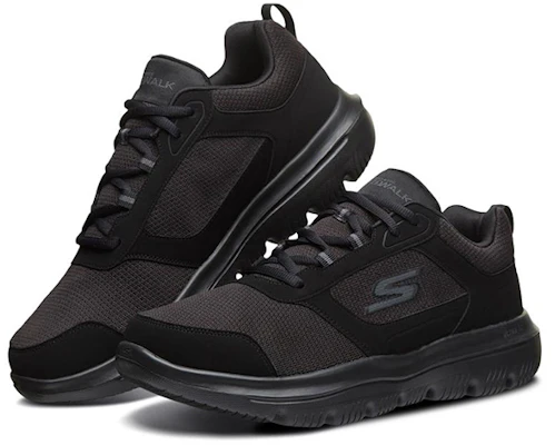 Skechers Go Walk Evolution Ultra Nero Scarpe Basse Uomo 54733-BBK Lookbook Skechers Go Walk Evolution Ultra Nero Scarpe Basse Uomo 54733-BBK