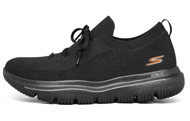 Skechers Go Walk Evolution Ultra Low-Top Black/Orange 216182-BKOR