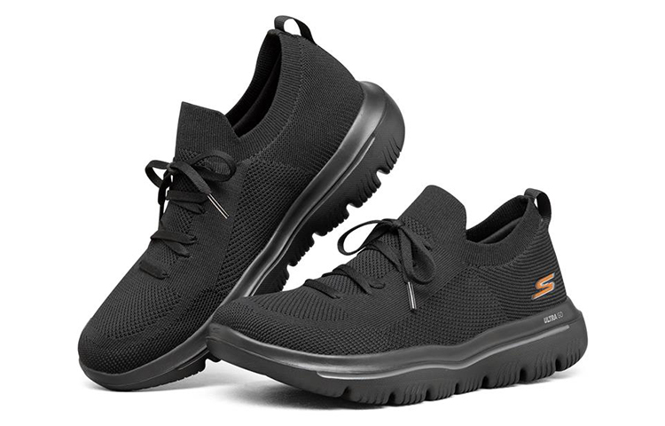 Lookbook Skechers Go Walk Evolution Ultra Low-Top Black/Orange 216182-BKOR