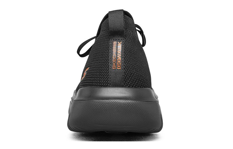 Shop Skechers Go Walk Evolution Ultra Low-Top Black/Orange 216182-BKOR