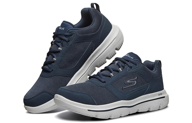 Lookbook Skechers Go Walk Evolution Ultra Zapatillas Azul Bajas de Hombre/Mujer 54733-NVGY
