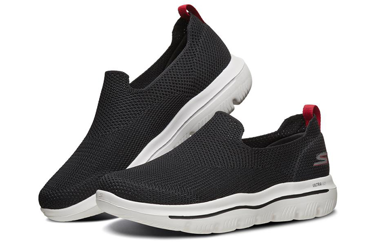 Lookbook Skechers Go Walk Evolution Ultra Basse Nero/Rosso 54732-BKRD