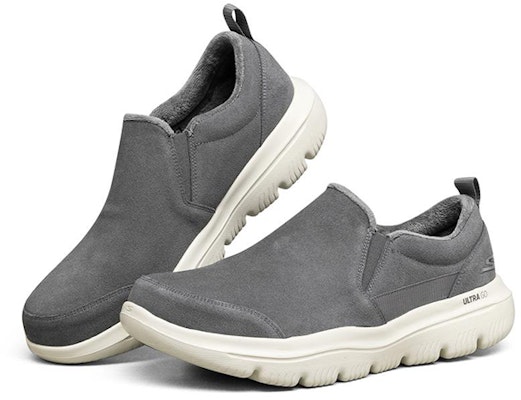 Skechers Go Walk Evolution Ultra 低幫懶人鞋 炭灰色 Lookbook Skechers Go Walk Evolution Ultra 低幫懶人鞋 炭灰色