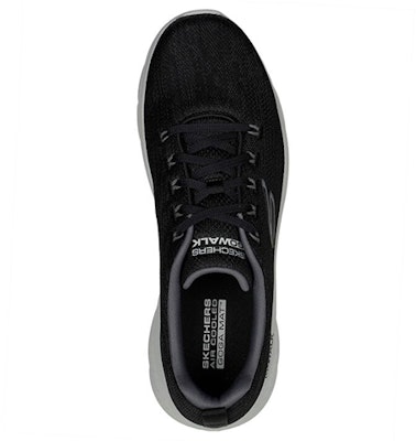 Skechers Go Walk Flex Lace Up 'Black Grey' 216481-BKGY Shop Skechers Go Walk Flex Lace Up 'Black Grey' 216481-BKGY