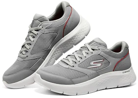 Lookbook Skechers Go Walk Flex 運動休閒鞋 灰色