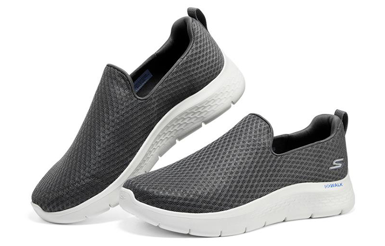 Lookbook Skechers Go Walk Flex 一腳蹬運動休閒鞋 灰藍