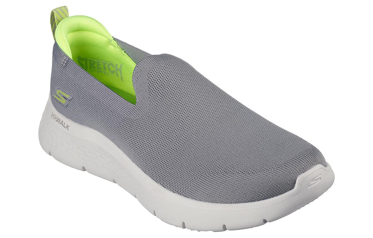 Lookbook Skechers Go Walk Flex 'Abu-Abu Lime' 216482-GYLM