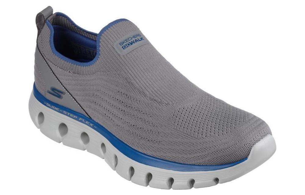 Lookbook Skechers Go Walk Glide-Step Flex 'Abu-Abu Biru' 216223-GRY