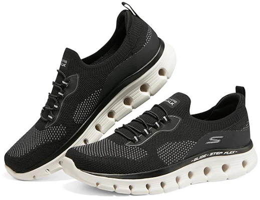 Skechers 舒适健走 Glide Step Flex 运动休闲鞋 黑色 Lookbook Skechers 舒适健走 Glide Step Flex 运动休闲鞋 黑色