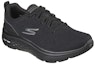 Lookbook Skechers Go Walk Hyper Burst 'Hitam Rendah-Atas' 216077-BBK