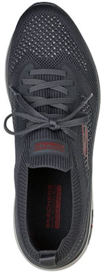 Skechers Go Walk Hyper Burst 織物 低筒運動休閒鞋 深灰 Shop Skechers Go Walk Hyper Burst 織物 低筒運動休閒鞋 深灰