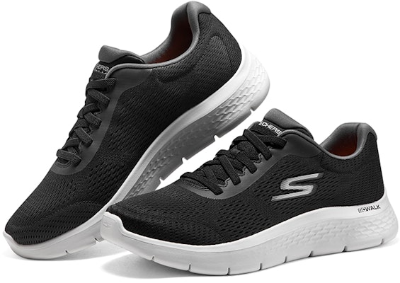 Skechers Go Walk Low 'Black and White' 216486-BKGY Shop Skechers Go Walk Low 'Black and White' 216486-BKGY