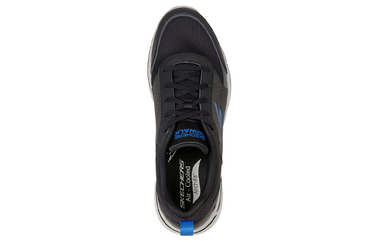Lookbook Skechers Go Walk Rendah 'Hitam Biru' 216122-BKBL