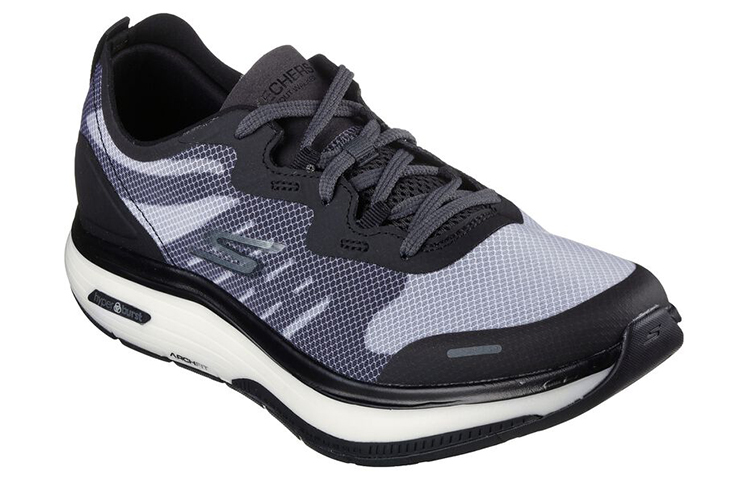 Lookbook Skechers Go Walk Low 'Black Grey Comfort Casual' 216245-BKGY