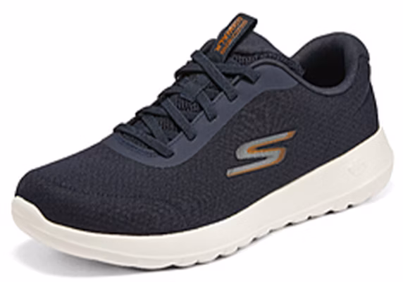Skechers Go Walk 低筒休閒運動鞋 藍橙色 Lookbook Skechers Go Walk 低筒休閒運動鞋 藍橙色