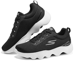 スケッチャーズ ゴーウォーク マッサージフィット (黒/白) 216404-BKW Lookbook スケッチャーズ ゴーウォーク マッサージフィット (黒/白) 216404-BKW