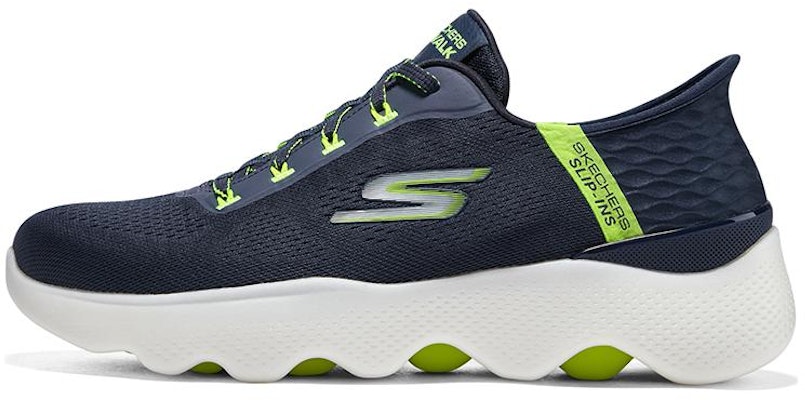 Skechers Go Walk Massage Fit 'Navy Lime' 216410-NVLM Buy Skechers Go Walk Massage Fit 'Navy Lime' 216410-NVLM