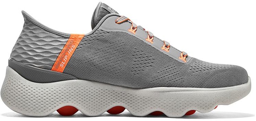 Skechers Go Walk Massage Fit 'Grey Orange' 216410-GYOR Order Skechers Go Walk Massage Fit 'Grey Orange' 216410-GYOR