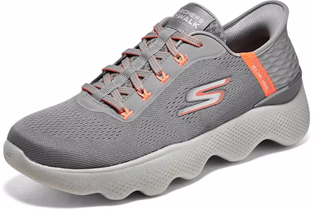 Skechers Go Walk Pijat Fit 'Abu-Oranye' 216410-GYOR Lookbook Skechers Go Walk Pijat Fit 'Abu-Oranye' 216410-GYOR
