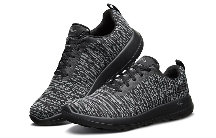 Lookbook Skechers Go Walk Max 'Hitam Kelabu' 54603-BKGY