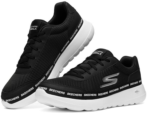 Skechers Go Walk Max Kasut Low-Top Hitam/Putih 216031-BKW Lookbook Skechers Go Walk Max Kasut Low-Top Hitam/Putih 216031-BKW