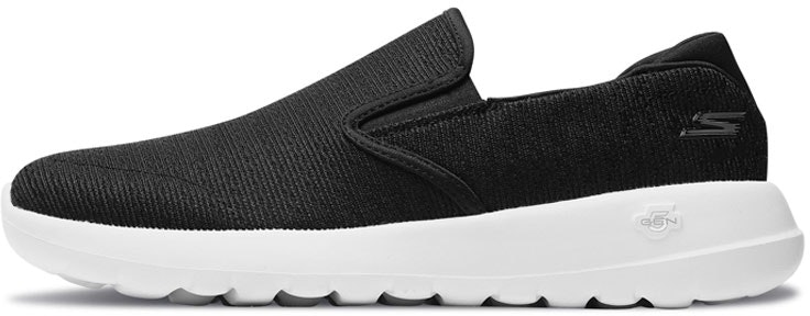 skechers-go-walk-max-breathable-low-top-running-black-white-54629-bkw