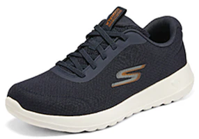 Shop Skechers Go Walk 低筒休閒運動鞋 藍橙色