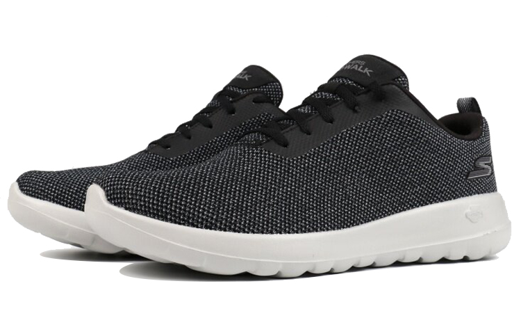 Lookbook Skechers Go Walk Max Low-Top 'Hitam Putih' 54610-BKGY