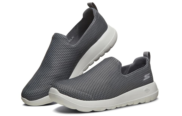 Lookbook Skechers Go Walk Max Low-Top 'Kelabu Gelap' 54600-CHAR