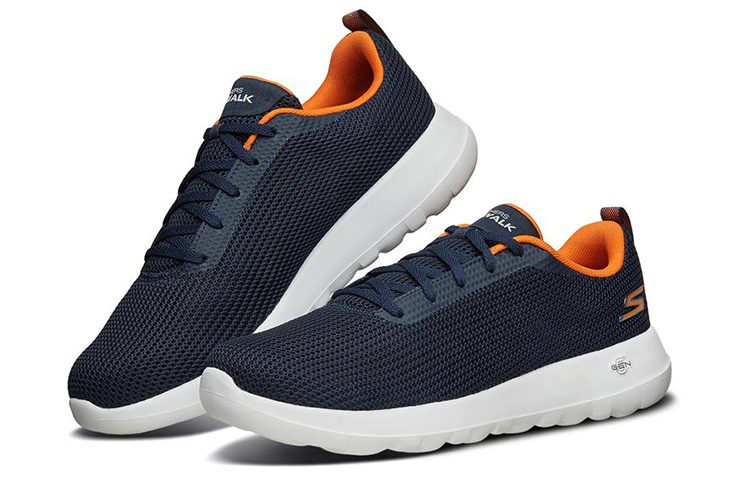 Lookbook Skechers Go Walk Max Low-Top Blau Sneakers 54639-NVOR