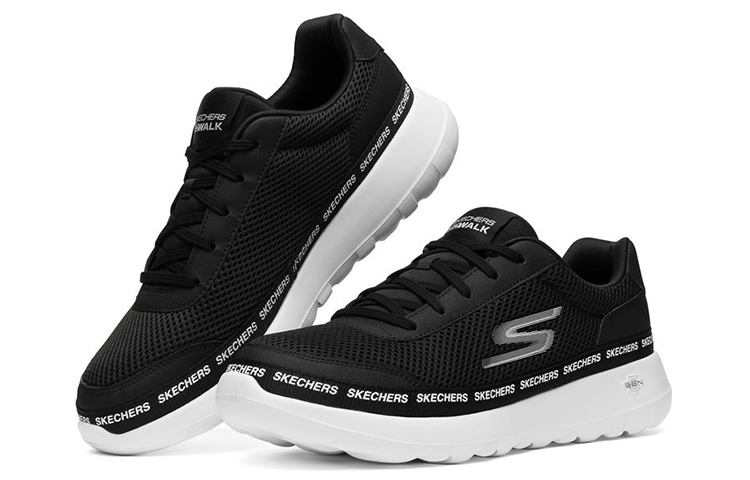 Lookbook Skechers Go Walk Max Sepatu Sneakers Hitam/Putih Pria & Wanita 216031-BKW