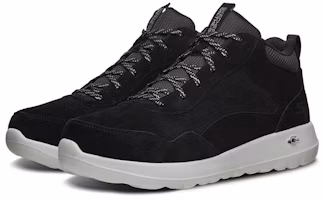 Lookbook Skechers GO WALK Max 防滑透氣 中筒 跑步鞋 男款 黑