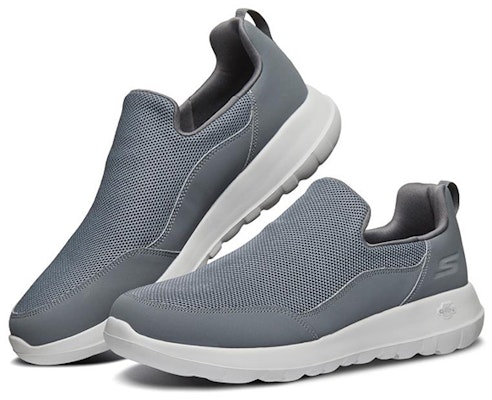 Skechers Go Walk Max 休閒運動樂活鞋 炭灰色 Lookbook Skechers Go Walk Max 休閒運動樂活鞋 炭灰色