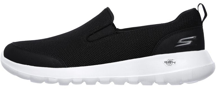skechers-go-walk-max-black-white-trendy-versatile-slip-on-216010-blk