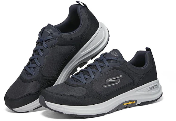 スケッチャーズ GOwalk アウトドア (黒/青) 216107-NVY Lookbook スケッチャーズ GOwalk アウトドア (黒/青) 216107-NVY
