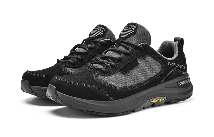 Lookbook Skechers Go Walk Outdoor ''Noir Gris'' 216101C-BKCC