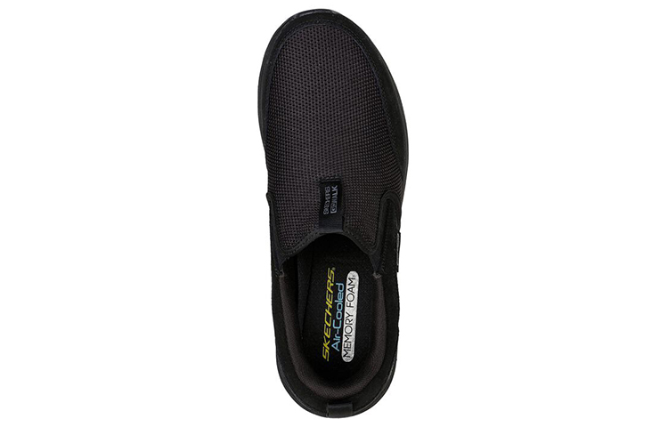 Lookbook Skechers Go Walk 戶外系列-Andes 減震耐磨 低筒懶人運動休閒鞋 黑