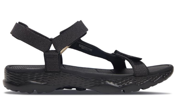Order Skechers Go Walk Outdoors Sandals Black/Gray 54269-BKGY