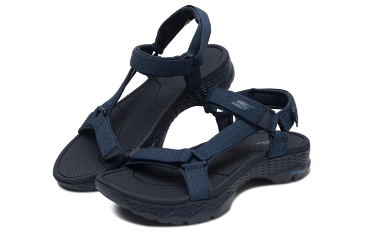 Lookbook Skechers Go Walk Outdoors Sandals Dark-Blue 54269-NVBL