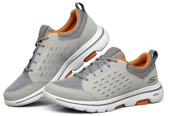 Skechers Go Walk Retro Low 'Grey Orange' 661036-GYOR Lookbook Skechers Go Walk Retro Low 'Grey Orange' 661036-GYOR