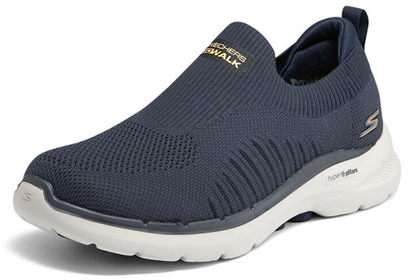 Skechers Go Walk 6 'Navy Orange' Lelaki 216205-NVOR Lookbook Skechers Go Walk 6 'Navy Orange' Lelaki 216205-NVOR