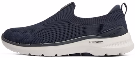 Skechers Go Walk 6 Warnock Mens Slip On 'Navy' 216267-NVY Skechers Go Walk 6 Warnock Mens Slip On 'Navy' 216267-NVY