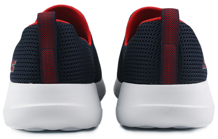 Lookbook Skechers Go Walk 懶人 低筒 運動休閒鞋 男款 藍紅