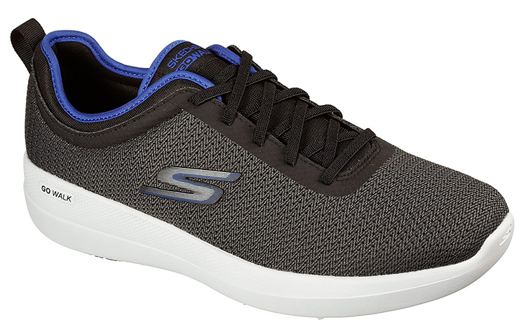 Lookbook Skechers Go Walk Stability Progress 'Hitam Biru' 216142-BKBL