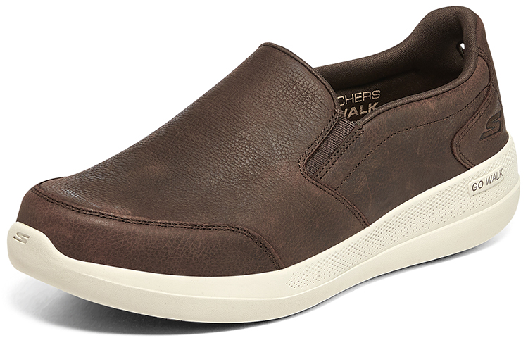 Lookbook Skechers Go Walk Stability Slip-On 'Chocolate' 216173-CHOC