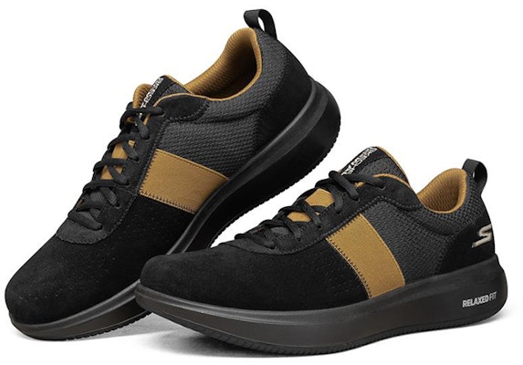 Skechers Go Walk Steady 'Hitam Abu Coklat' 216002-BKTP Lookbook Skechers Go Walk Steady 'Hitam Abu Coklat' 216002-BKTP